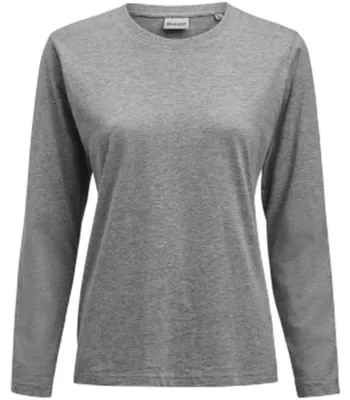 Image de T-shirt manches longues "Heavier Pro" pour femmes, modèle ET773 (taille S), couleur gris chiné