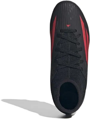Productafbeelding van ADIDAS F50 Club Mid FG/MG jeugd voetbalschoenen, zwart/rood, maat 38 2/3