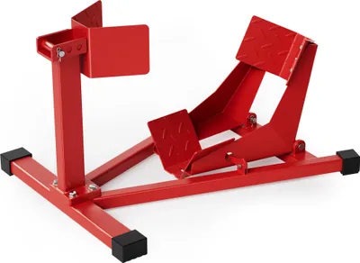 Image de Wiltec Bloque roue de moto pour pneu avant – en Acier – pour Ø 17-21" – Largeur 60-160 mm – Béquille Support repose-moto lève-moto de Montage Atelier Stockage
