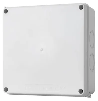 Produktbild von Abzweigdose ohne Konus und wasserdichte Oberflächenabzweigung Weiß 150x150x70 mm