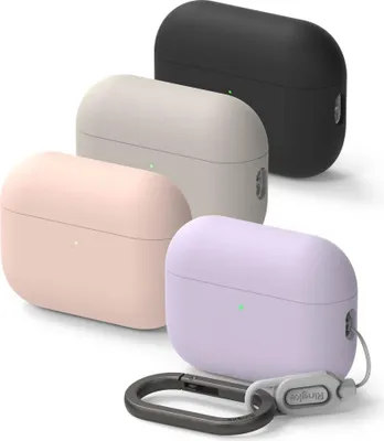 Image de Housse de protection pour Apple AirPods Pro 3, Ringke Silicone, Noir
