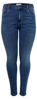 Produktbild von ONLY Carmakoma NOS Damen Caraugusta Hw Sk Dnm Mbd Noos Jeans, Blau (Medium Blue