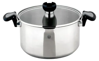 Obrázek produktu pro Hrnec Kookpan, průměr 24 cm, nerezová ocel, se skleněnou poklicí