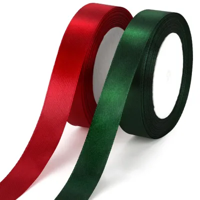 Immagine prodotto di 2 nastri natalizi, 20 mm, color bordeaux, nastro, verde, nastro per regali, confezionamento