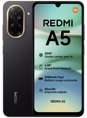 Produktbild von Xiaomi Redmi A5 Dual Sim 128GB, 4GB RAM, Midnight Black