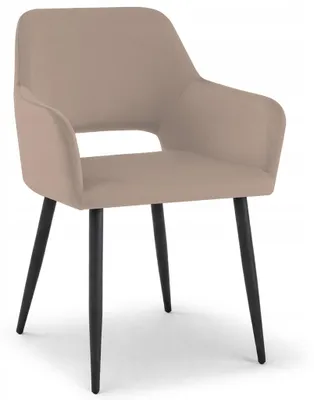 Zdjęcie produktu dla Nowoczesne krzesło velvet Olivia KT205 do kuchni, jadalni i salonu brąz