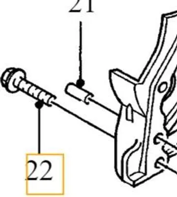 Obrázek produktu pro Originální šroub VOLVO M7x41x44.25 2.0D OE 999318