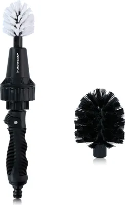 Produktbild von Dunlop Reinigungsbürste - Felgenbürste - mit Schlauchanschluss 3/4" - Rotierend - Durchflussregler - 2 Bürsten