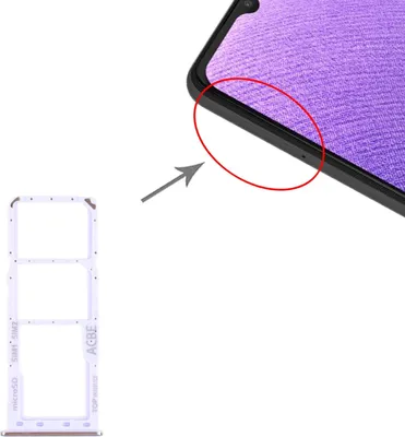 Image de Support pour carte SIM pour Samsung Galaxy A32 A325 - Plateau pour carte Micro SD - Pièce de rechange