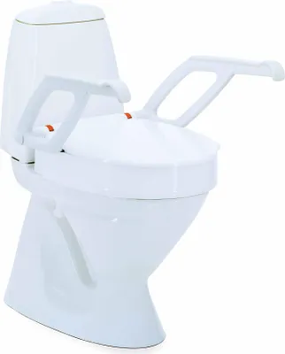 Produktbild von Toilettensitzerhöhung AQUATEC 90000 mit Deckel und Armlehnen>>>>Ausf.: Höhe 2 cm