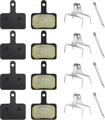 Produktbild von Fahrrad Scheibenbremsbeläge, 4 Paare, kompatibel mit B01S, Deore, TRP, Tektro, für die Fahrradwartung