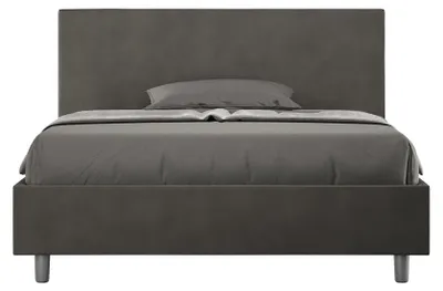 Immagine prodotto di Letto Matrimoniale 160x200 cm con Rete e Contenitore Adele Grigio