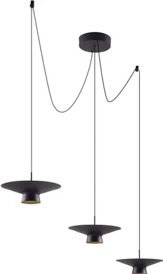 Produktbild von Lindby LED-Hängeleuchte Norvind, 6-flammig, schwarz, Metall