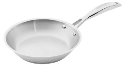 Edelstahlpfanne 20 cm, für alle Herdarten, ofenfest bis 250 °C