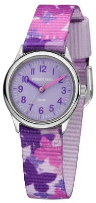 Produktbild von JACQUES FAREL Kinder-Armbanduhr Analog Quarz Mädchen Textilband HCC 3142