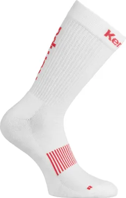 Produktbild von Kempa Logo Classic Socken - Größe: 41-45, weiß/rot, 200354101