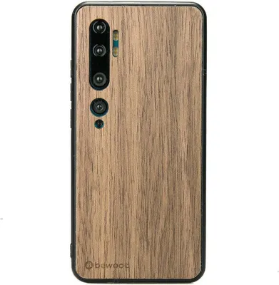 Produktbild von Holzhülle Bewood für Xiaomi Mi Note 10 / 10 Pro, Amerikanischer Nussbaum