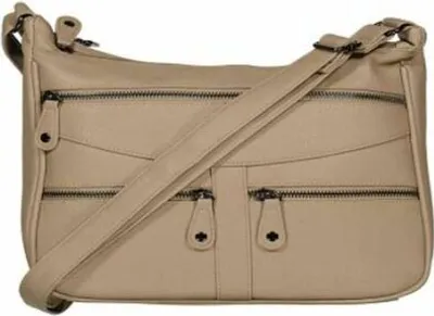 Produktbild von Shopper Schultertasche NB3109-3 aus Kunstleder Braun 30x22x10 cm mit Reißverschluss