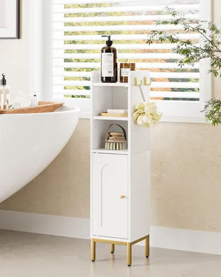 Produktbild von Badzimmerschrank weiß, freistehend, wasserdichtes PVC, für Bad