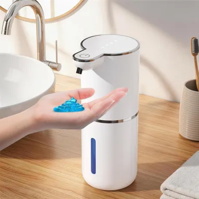 Produktbild von Seifenspender Automatisch 380ml Weiß IPX5 USB Aufladbar 4-Stufig Einstellbar für Bad & Küche