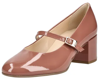 Produktbild von Högl Damen Pumps aus Leder mit verstellbarem Riemen und stabilem Blockabsatz