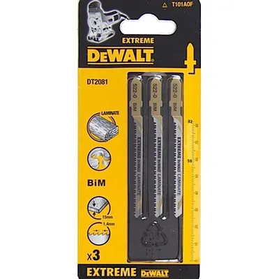 Produktbild von DEWALT STICHSÄGEBLATT 82,6 x 1,4 mm T101AOF LAMINAT / 3 Stk.