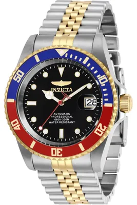 Obrázek produktu pro Invicta Pro Diver 29180 Pánské hodinky - Automatic Movement - Nerezová ocel s černým ciferníkem - 42 mm
