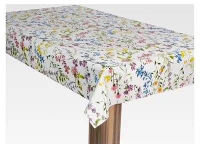 Produktbild von Wachstuch-Tischdecke Gartentischdecke Blumenmix Bunt, Größe: 100x140