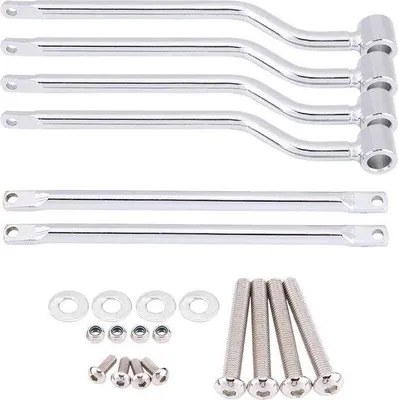 Produktbild von RVS Motorrad-Sitzhebel-Set in Silber - Motorradzubehör