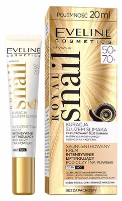 Zdjęcie produktu dla Eveline Cosmetics Royal Snail – krem pod oczy, nawilżenie, regeneracja