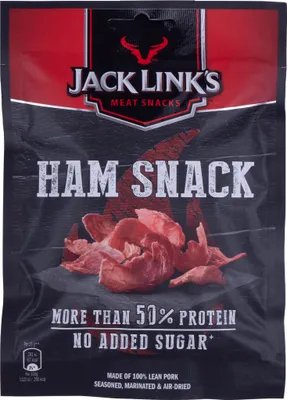 Produktbild von Getrocknetes Schweinefleisch, Jack Link's Ham Snack, 25 g