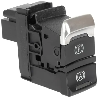 Immagine prodotto di Interruttore, pulsante, freno a mano, freno di stazionamento, in alluminio, per Audi A4 B8 / A5 8T / Q5 8R