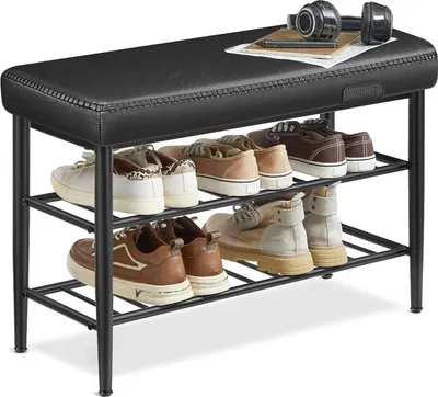 Immagine prodotto di Panca, Sedile, Zona Ingresso, Ecopelle, Cuciture, Stile Anni '60, Moderno, Carico Massimo 135 Kg,