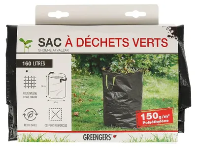 Immagine prodotto di Greengers - Sacchi per rifiuti da giardino, Giardino - Sacco per rifiuti verdi di grande capacità, 200 litri