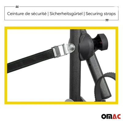 Produktbild von Menabo Fahrradträger 3 Fahrräder für Kia Rio YB 2017-2025 Alu Schwarz Silber