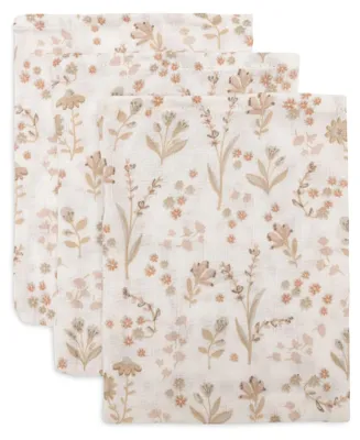 Image de Jollein Gant de toilette Bloomy - 3 pièces - 15 x 20 cm - Hydrophile | Gant de toilette