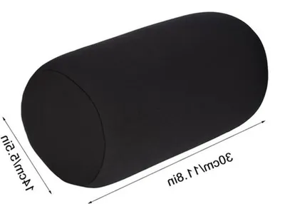 Unterstützende Mikroperlen Nackenrolle, Rückenstützkissen mit weichem Polyesterbezug, ideal für Reisen und Zuhause, bequem