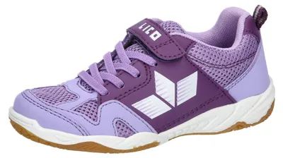 Productafbeelding van Lico unisex kinder sportschoenen, geschikt voor zaalgebruik, paars en wit, maat 36 EU