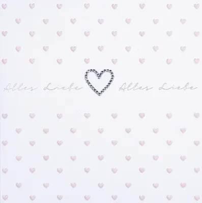 Produktbild von ALLGEMEIN  Alles Liebe  Serie Diamond  Glückwunschkarte im Format 15 x