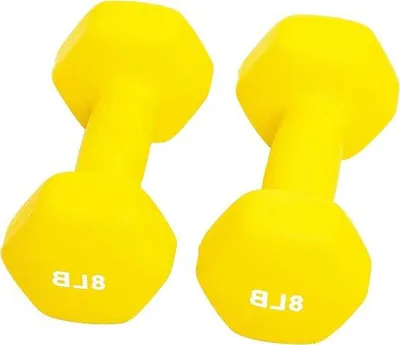 Immagine prodotto di Pesi antiscivolo in neoprene, gialli - Set da 2 pezzi