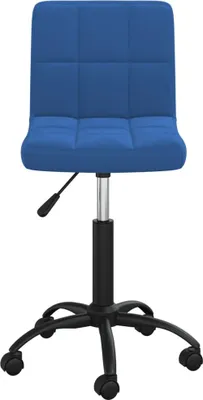 Produktbild von vidaXL Esszimmerstuhl Drehbar Blau Samt