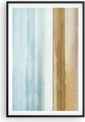 Produktbild von Gerahmtes Poster - Schwarzer Rahmen - Abstraktion Gürtel Gold - 61x91,5 cm - Wand Bild - Wanddeko - Wandbilder - Wandposter - Bilderrahmen - Bilder - Kunstdruck - Wandbild - P2BPA61x91-4263