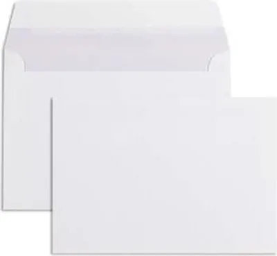 Produktbild von Briefumschläge C6 100g/qm haftklebend VE=500 Stück weiß