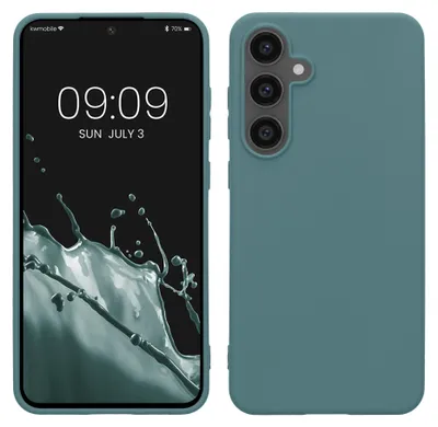 Produktbild von kwmobile Handyhülle für Samsung Galaxy S24 FE Hülle - TPU Case - Kabelloses Laden - Schutzhülle Cover in Arctic Night
