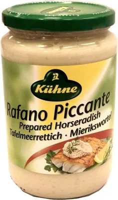 Produktbild von Kühne Rafano Piccante Mierikswortel 680g Glas (Tafelmeerrettich)