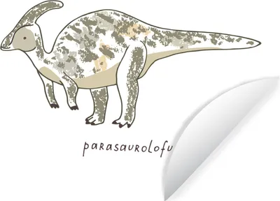 Produktbild von MuchoWow® Runde Wandtattoo - Wandsticker Tapete Aufkleber Kinderzimmer- Parasausolophus - Dinosaurier - Junge - Mädchen - Kind Ø 100 cm Selbstklebend und Repositionierbar - Wandaufkleber - Kreis - Tapetenkreis - Wandbild rund - Schlafzimmerdekoration - Wanddeko - runde Tapete - Kunst für zu Hause