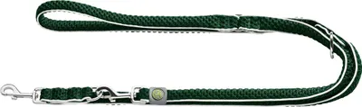Imagen del producto de HUNTER Correa ajustable para perros, modelo Hilo, color verde oscuro, 20 mm x 200 cm