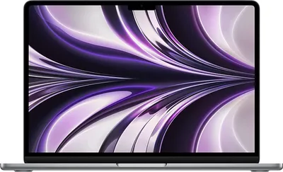 Produktbild von Apple 2023 MacBook Air Laptop mit M2 Chip: 15,3 Liquid Retina Display, 8GB RAM, 256GB SSD Speicher, beleuchtete Tastatur, 1080p FaceTime HD Kamera, Farbe:Spacegrau