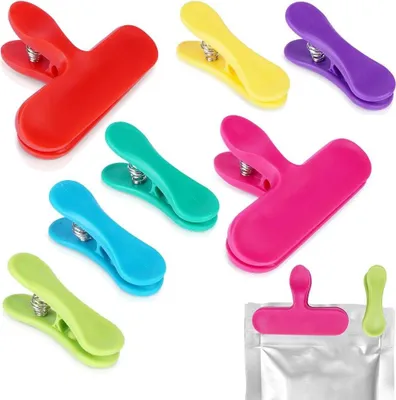 Image de Clips de Pâques colorés - Pack de sept pour une fermeture étanche