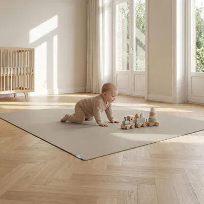 Produktbild von Sanosoft® Krabbelmatte Germany & - 120cm x 170cm Sand / Beige